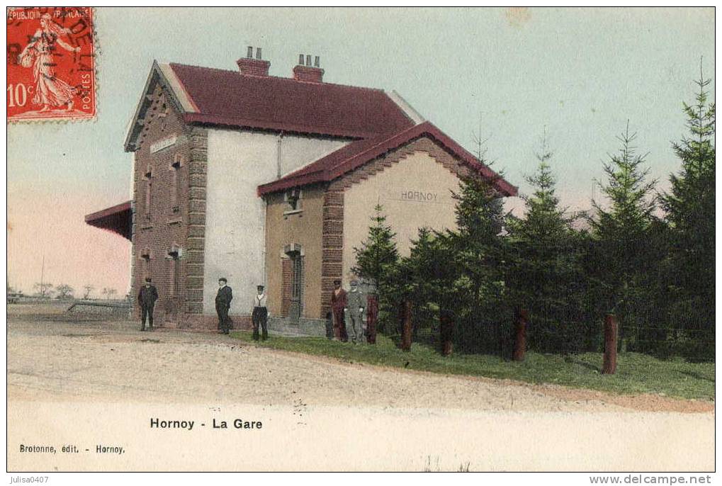 HORNOY (80) Gare De Tramway à Vapeur Jolie Vue - Hornoy Le Bourg