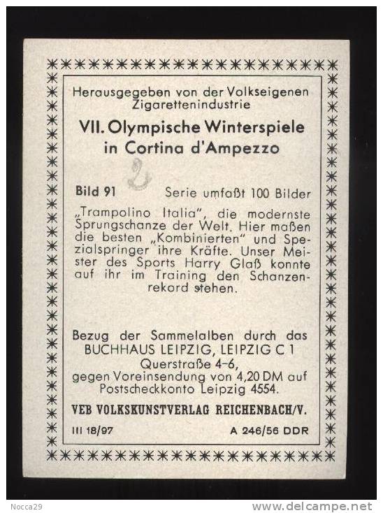 GERMANY - DEUTSCHLAND - OLYMPISCHE WINTERSPIELE IN CORTINA D´AMPEZZO 1956 (91). SPIELFIGUREN - Andere & Zonder Classificatie