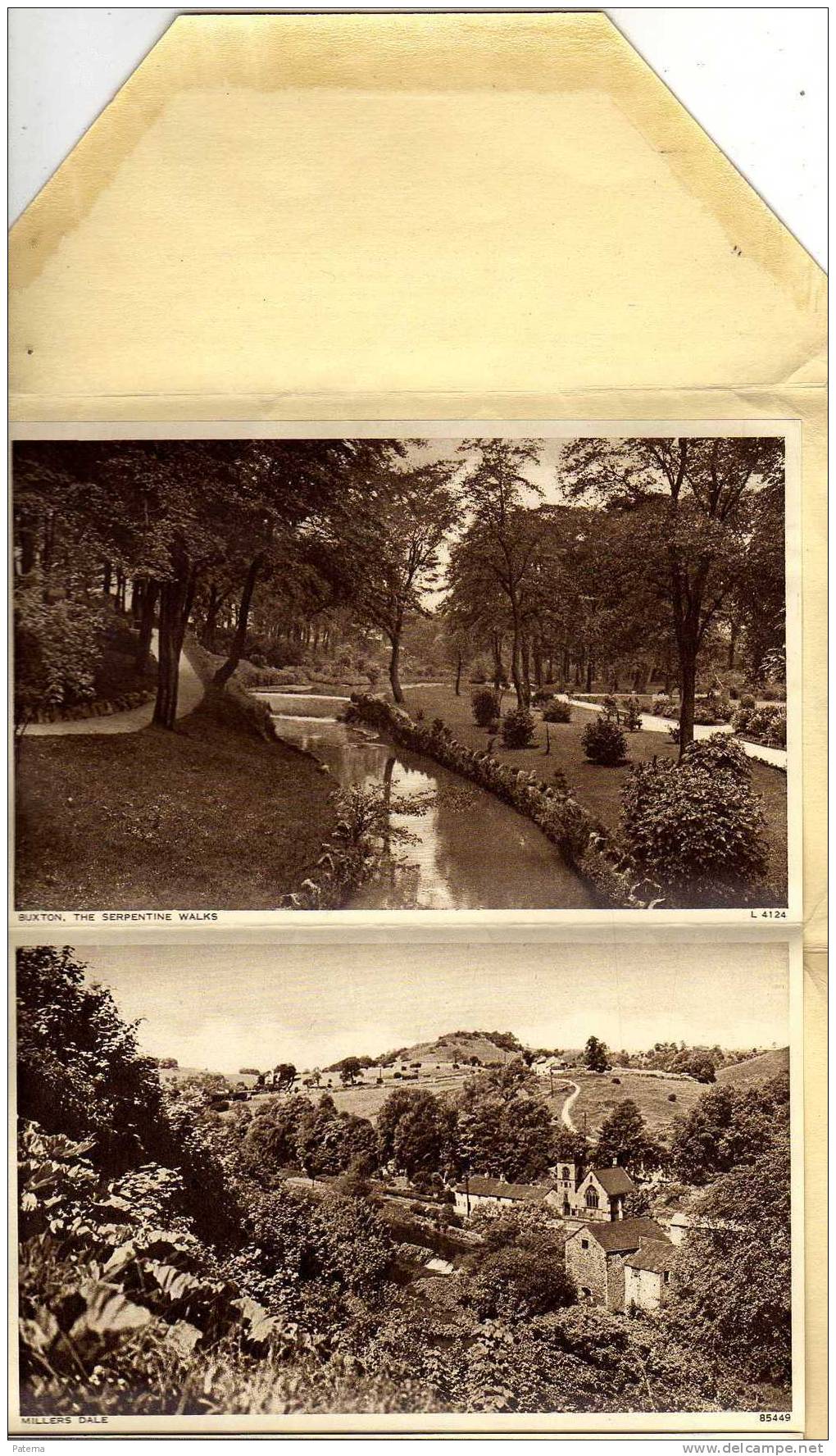 Libro Postal, Lettercard, Inglaterra, GEMS OF DERBYSHIRE SCENERY - Derbyshire