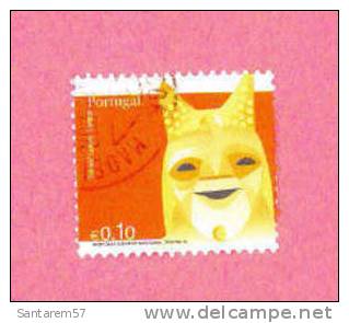 Timbre Oblitéré Used Stamp Sêlo Carimbado Sello Estampado Masque Entrudo Lazarim Lamego 0,10EUR PORTUGAL 2005 - Usado