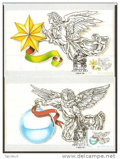 AUSTRALIA - 1985 Christmas Maximum Cards Set Of Five - Maximumkarten (MC)