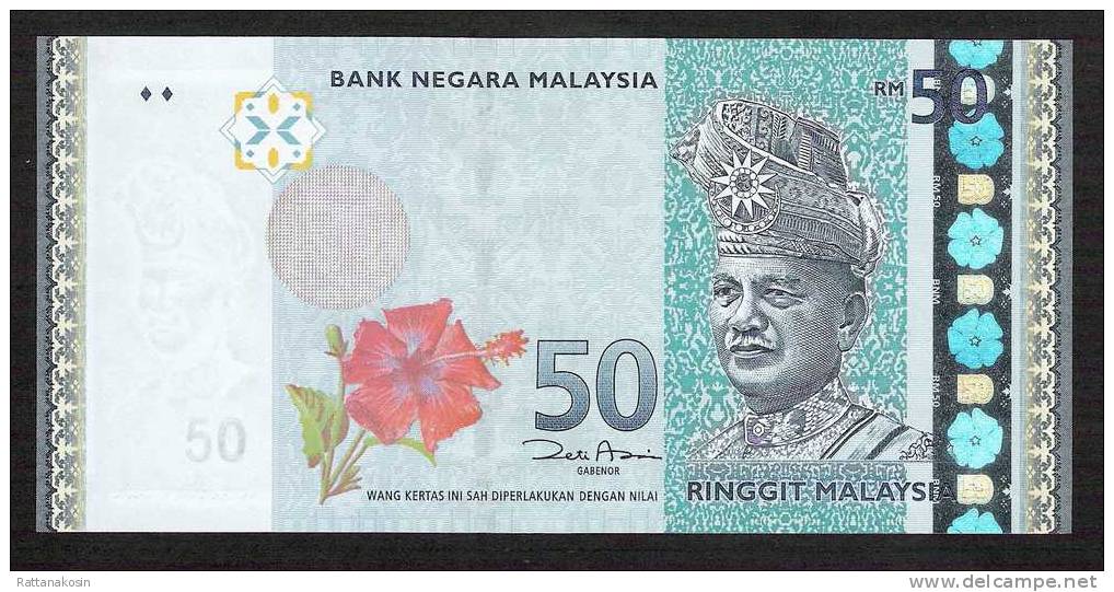 MALAISIE MALAYSIA  P50  50 RINGGIT  2009 #AJ FIRST SIGNATURE = Signature 6    UNC. - Maleisië