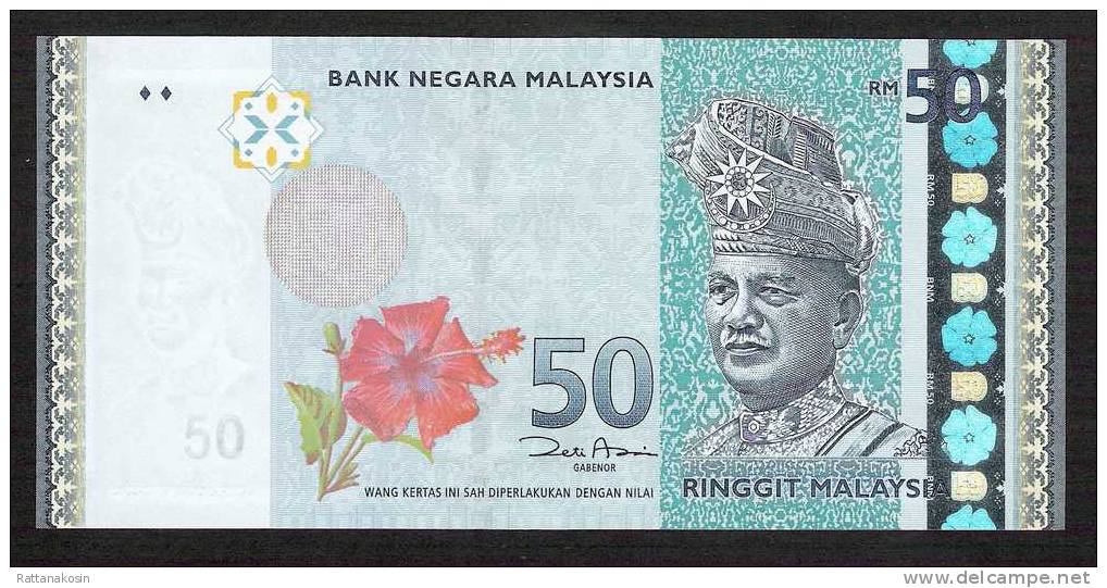 MALAISIE MALAYSIA  P50  50 RINGGIT  2009 #AJ FIRST SIGNATURE = Signature 6    UNC. - Malaysie