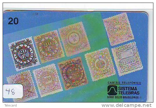 Timbres Sur Télécarte STAMPS On PHONECARD (48) - Postzegels & Munten