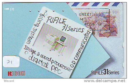 Timbres Sur Télécarte STAMPS On PHONECARD (21) - Postzegels & Munten