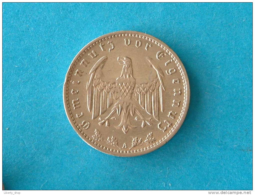 1934 A - 1 REICHSMARK - UNC / KM 78 ! - 1 Reichsmark