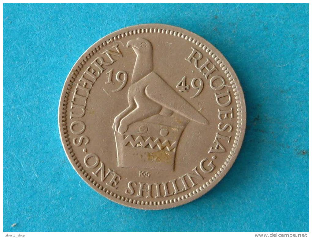 1949 - ONE SHILLING - XF SOUTHERN RHODESIA / KM 22 ! - Rhodesia