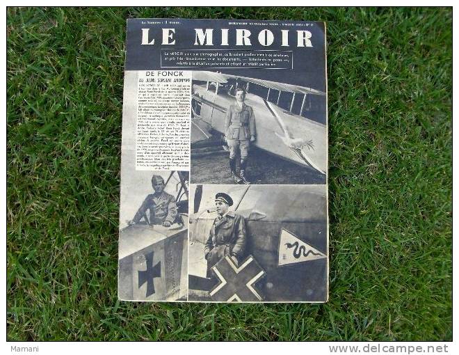 Le Miroir - 22 Octobre 1939-n°8 -de Fonck--la Patrouille De Chasse-messerschmidt-henschel-torpillage-red-noel-noel- - Français