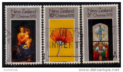 NEW ZEALAND  Scott #  504-6  VF USED - Used Stamps