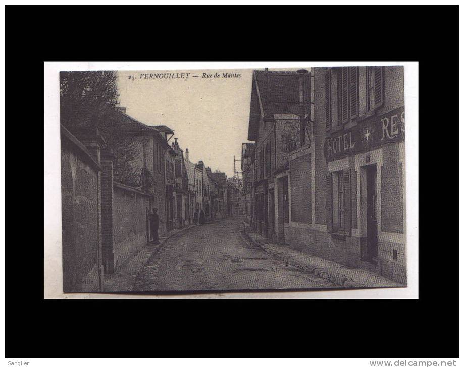 REPRODUCTION CARTE ANCIENNES - VERNOUILLET - RUE DE MANTES - Vernouillet