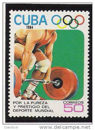 Q610.-.C U B A.-( 1984 ).-EDIFIL #: 3041 - MNH - SPORTS / DEPORTES .-. JUEGOS OLIMPICOS LOS ANGELES. - Ete 1984: Los Angeles