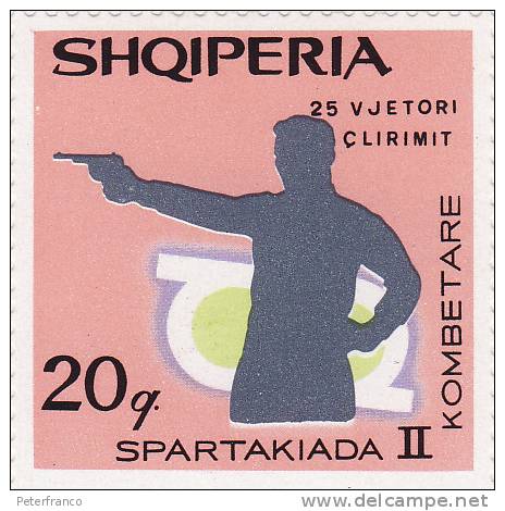 Albania - II° Spartakiade - Shooting (Weapons)