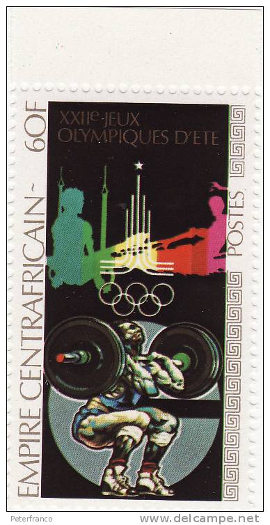 1980 Centrafrica - Olimpiadi Di Mosca - Weightlifting
