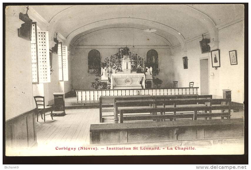 Corbigny Nièvre  Institution St Léonard La Chapelle Breger - Corbigny