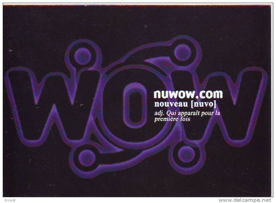 CARTE POSTALE PUBLICITAIRE NOWOW.COM - Publicité