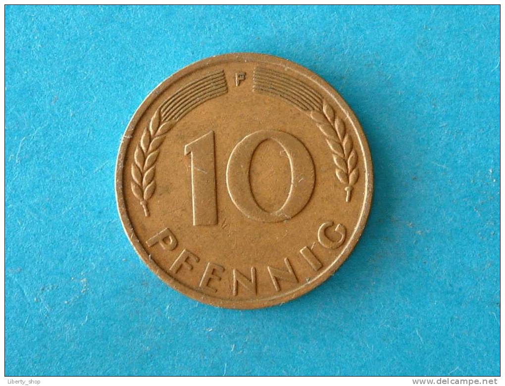 1949 F - 10 PFENNIG - XF / KM 103 ! - 10 Pfennig