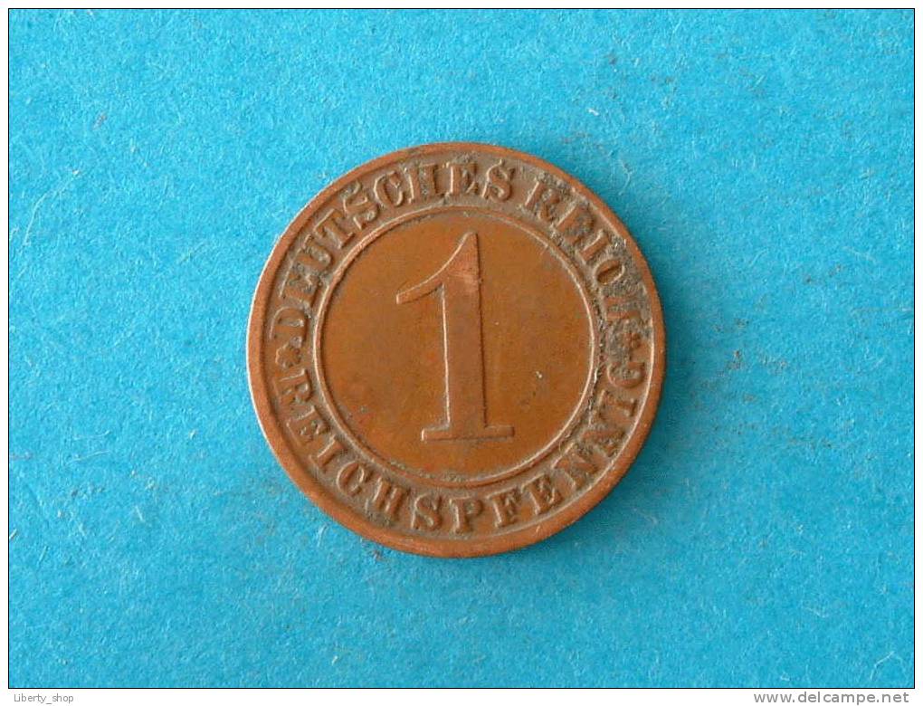 1924 J - 1 REICHSPFENNIG - XF / KM 37 ! - 1 Rentenpfennig & 1 Reichspfennig