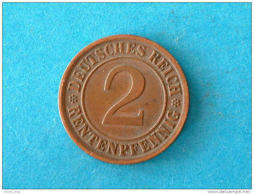 1924 J - 2 RENTENPFENNIG - XF / KM 31 ! - 2 Rentenpfennig & 2 Reichspfennig