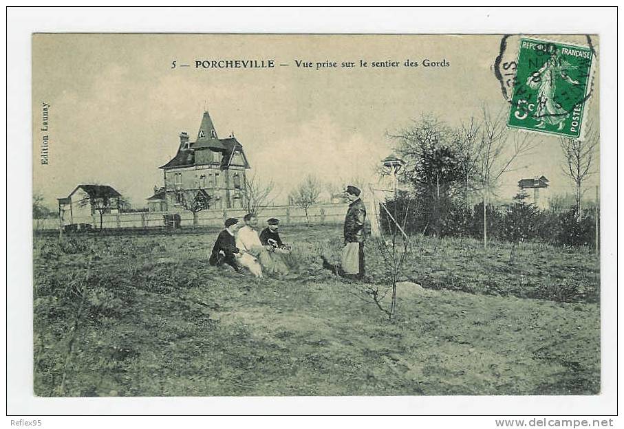 PORCHEVILLE - Vue Prise Sur Le Sentier Des Gords - Porcheville