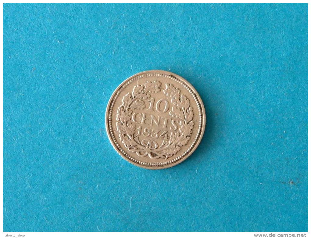 10 CENTS 1934 / Zfr - (905) ! - Gold- & Silbermünzen
