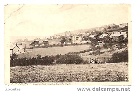 OLD COLWYN . LOOKING EAST .SHOWING QUEEN'S HOTEL. - Denbighshire