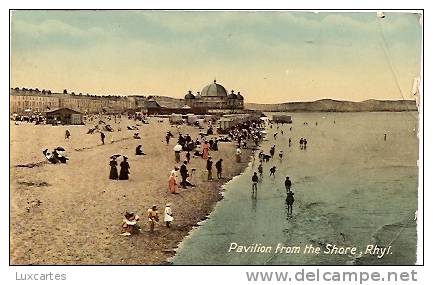 PAVILION FROM THE SHORE . RHYL. - Denbighshire