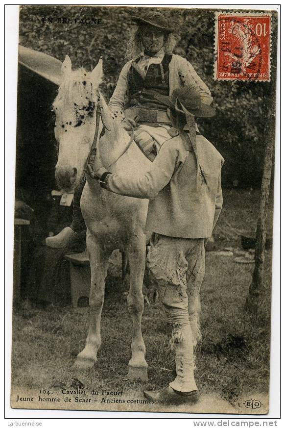 56 -  SCAER  , Cavalier Du FAOUET - Anciens Costumes - . .. - Faouët