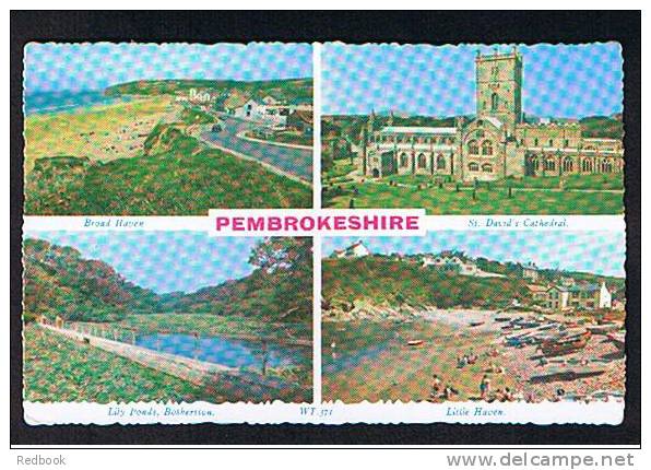 Multiview Postcard Broad Haven - Bosherton - Little Haven - St Davids Pembrokeshire Wales -ref 455 - Pembrokeshire