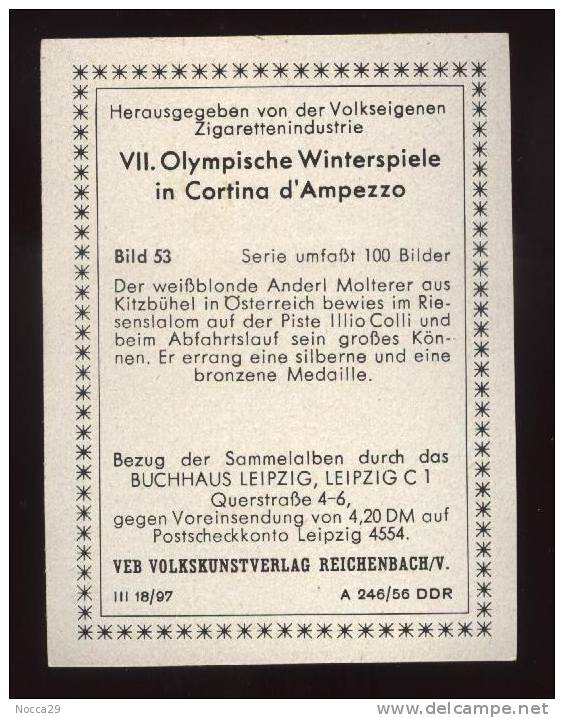 OLYMPISCHE WINTERSPIELE IN CORTINA D´AMPEZZO 1956. (53) SPIELFIGUREN - Other & Unclassified