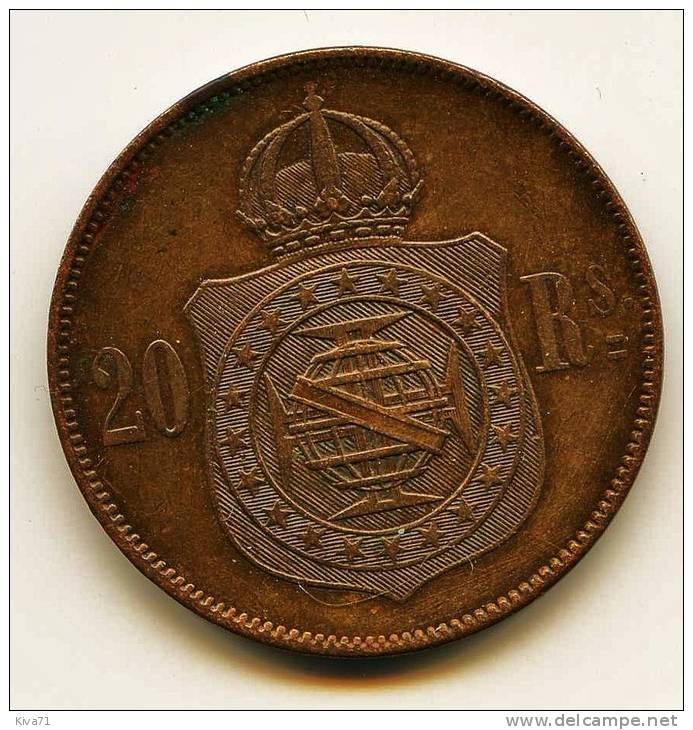 20 Reis   "PETRUS II"   1869 XF - Brasilien