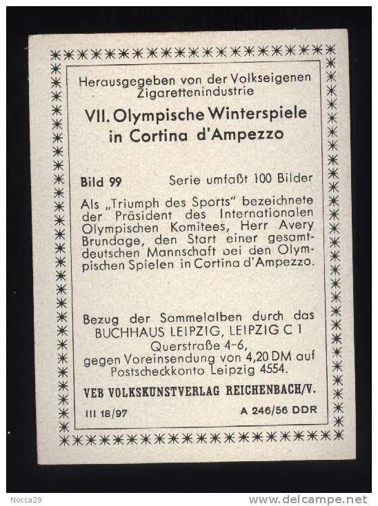 OLYMPISCHE WINTERSPIELE IN CORTINA D´AMPEZZO 1956. (99) SPIELFIGUREN - Sonstige & Ohne Zuordnung