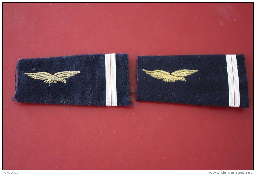 MILITARIA 2 EPAULETTES DE GRADE GALON MILITAIRE ARMEE DE L´AIR    A IDENTIFIER MERCI ? - Equipement