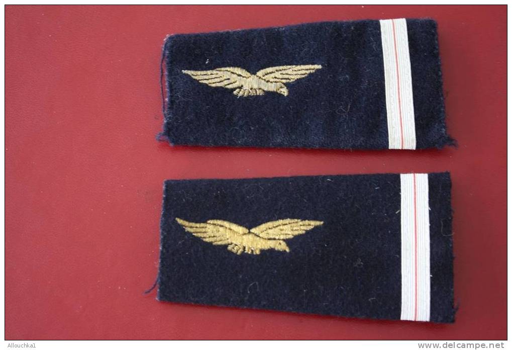 MILITARIA 2 EPAULETTES DE GRADE GALON MILITAIRE ARMEE DE L´AIR    A IDENTIFIER MERCI ? - Uitrusting