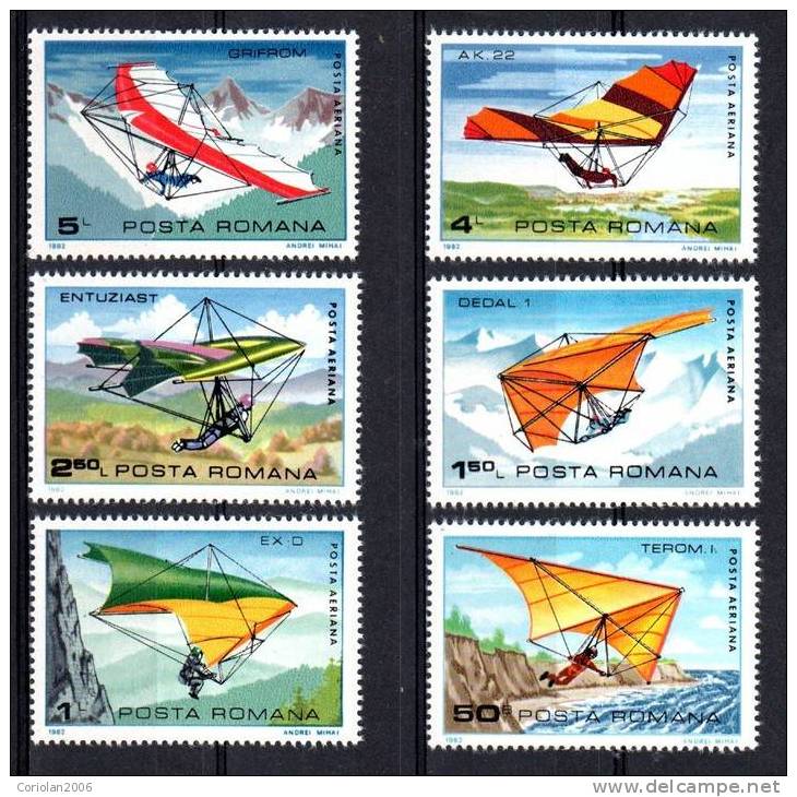 Romania 1982 / Deltaplan - Unused Stamps