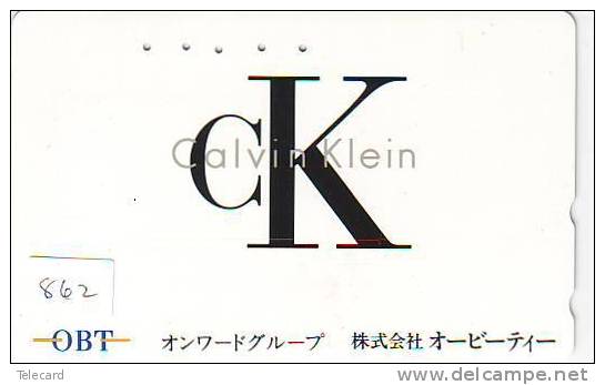 Télécarte Publicitaire Japonaise (862) CK * CALVIN KLEIN  * PARIS * PARFUM * Cosmétique * KOSMETIK  * ADVERTISING  WERBE - Parfum