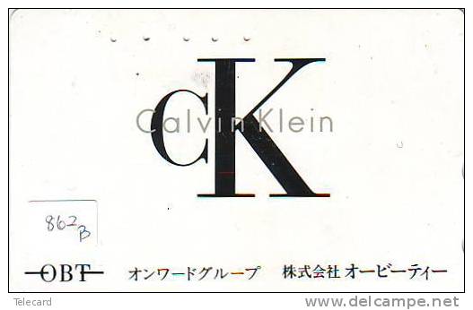 Télécarte Publicitaire Japonaise (862b) CK * CALVIN KLEIN  * PARIS * PARFUM * Cosmétique * KOSMETIK * ADVERTISING  WERBE - Profumi