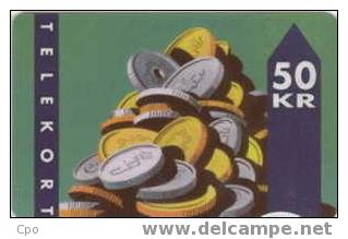 # DANMARK A4 Coin - Monter 50 Magnetic  -coin,pieces- Tres Bon Etat - Denmark