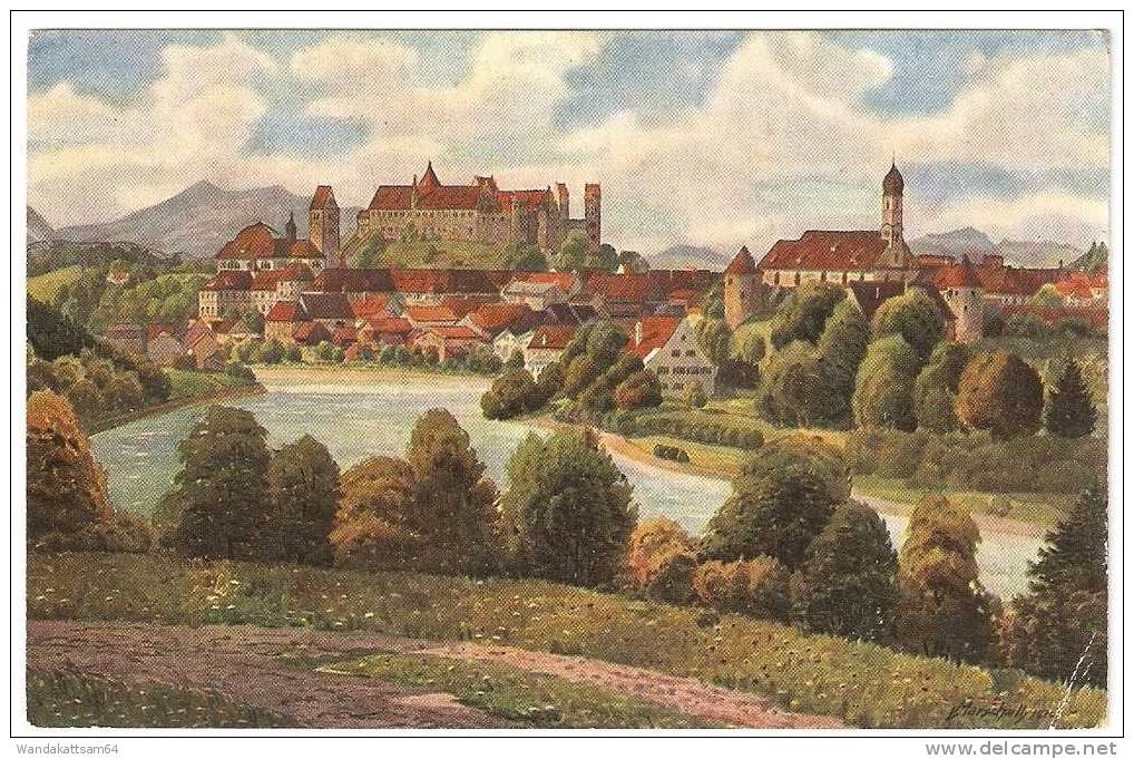 AK Füssen Am Lech Künstlerkarte Von V. Marschall Vom Bodenseeverlag (Karl Alber) Ravensburg Nr. 845 - Füssen