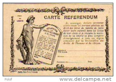 Carte Petition Adressee A Mr De Marcere Ancien Ministre Senateur Inamovible   - (5480) - Events