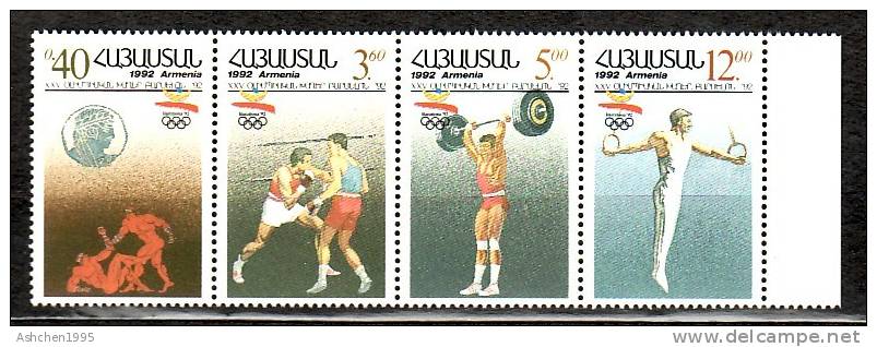 Armenia 1992, XXV Olympic Games In Barcelona, Sport  - MNH ** - Zomer 1992: Barcelona