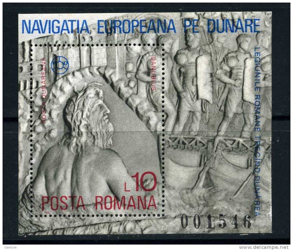 1977 ROMANIA  Navigation On Danube Yvert Cat.Block N° 130  Absolutely Perfect MNH ** - Autres (Mer)