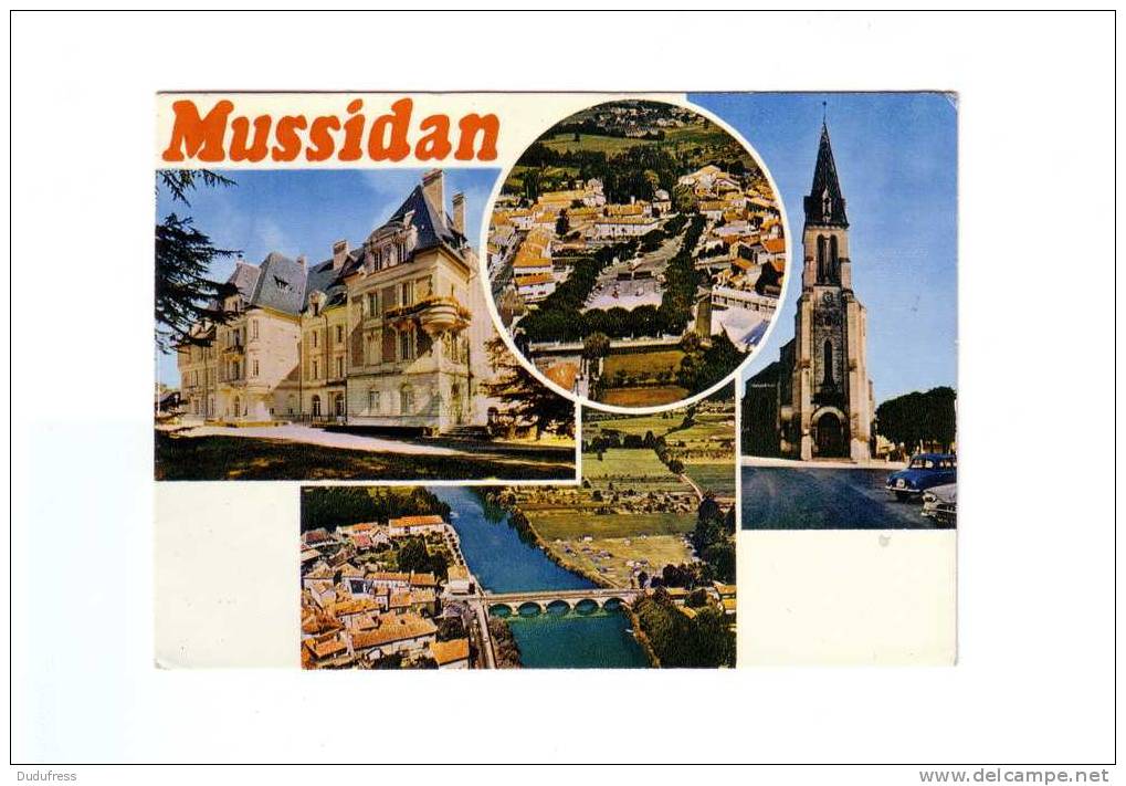 MUSSIDAN    CARTE MULTI VUES - Mussidan