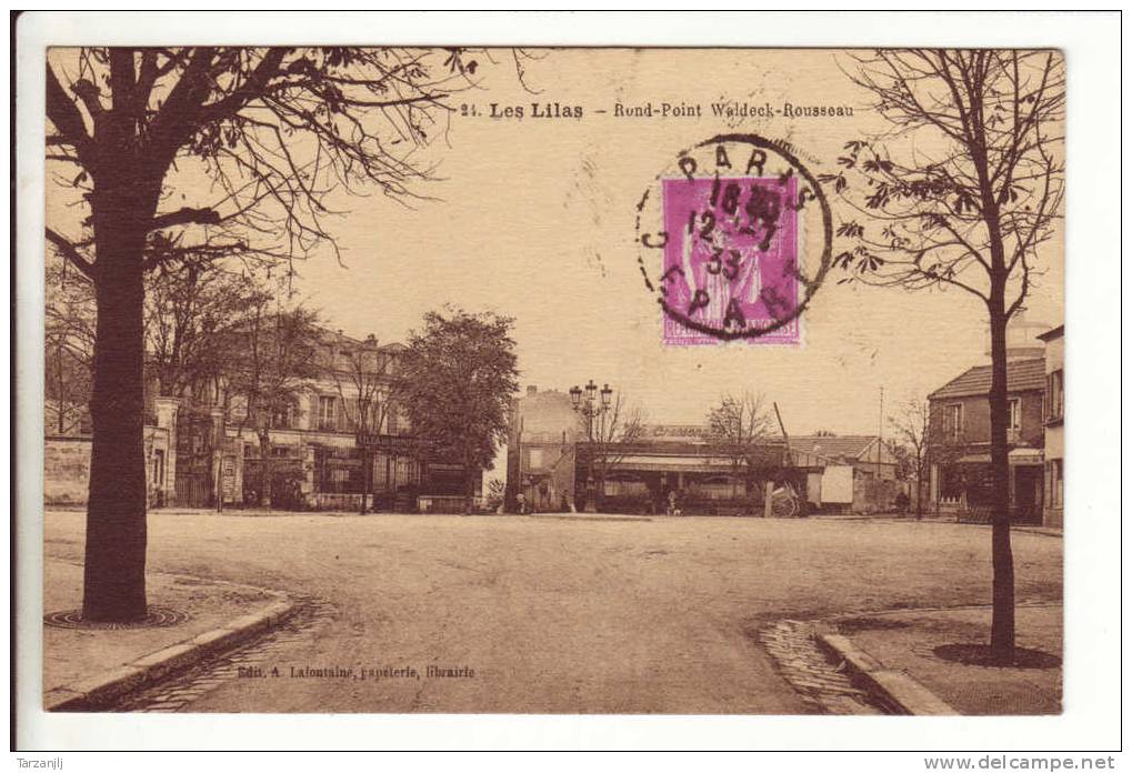 CPA De Les Lilas (Seine Saint Denis 93): Rond-Point Waldeck Rousseau - Les Lilas