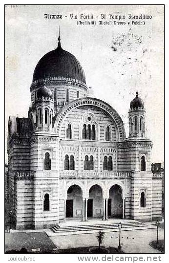 FLORENCE OU FIRENZE TEMPLE ISRAELITE SYNAGOGUE - Firenze (Florence)