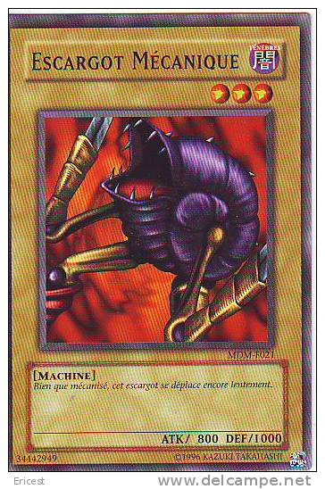 ESCARGOT MECANIQUE MDM F021 NEUVE - Yu-Gi-Oh