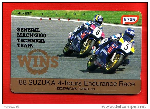 Japan Japon Japanese Telefonkarte Phonecard - Motorbike  Motorrad  Motorcycle - Motorfietsen