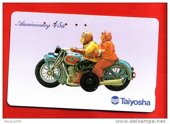 Japan Japon Japanese Telefonkarte Phonecard - Motorbike  Motorrad  Motorcycle  Toys Club - Motorfietsen