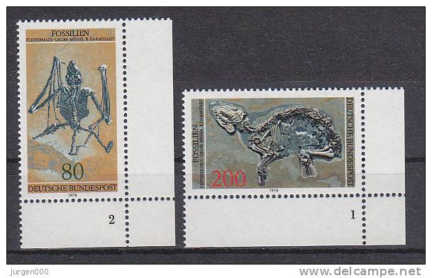 Duitsland, Nr 974/975 FN **, Plaatnummer (XX08563) - Fossiles