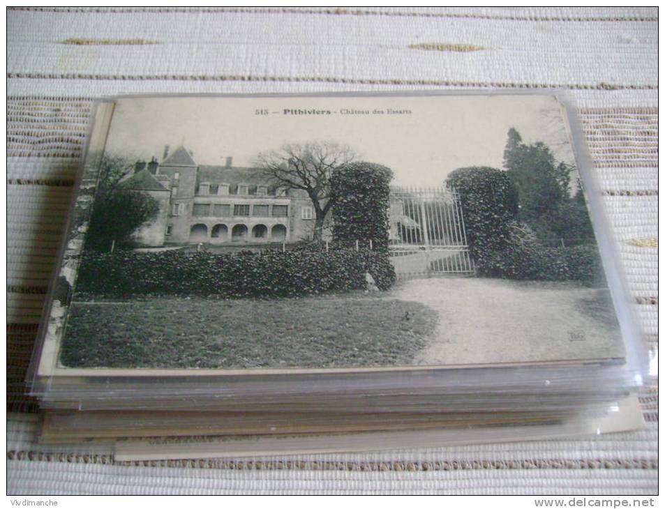 45 - PITHIVIERS - 514 - CHATEAU DES ESSARTS - BON ETAT ECRITE TAMPON  ORIGINE  CPA - Pithiviers