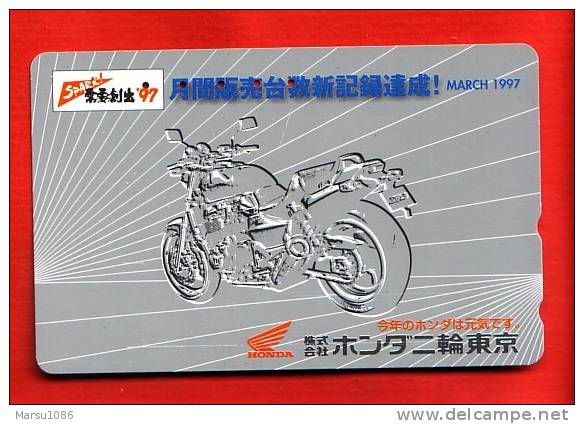 Japan Japon Japanese Telefonkarte Phonecard - Motorbike  Motorrad  Motorcycle - Motorräder